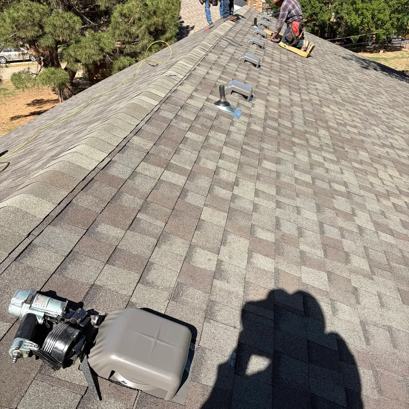 Roof work in progress — the repair-vs-replacement decision done right
